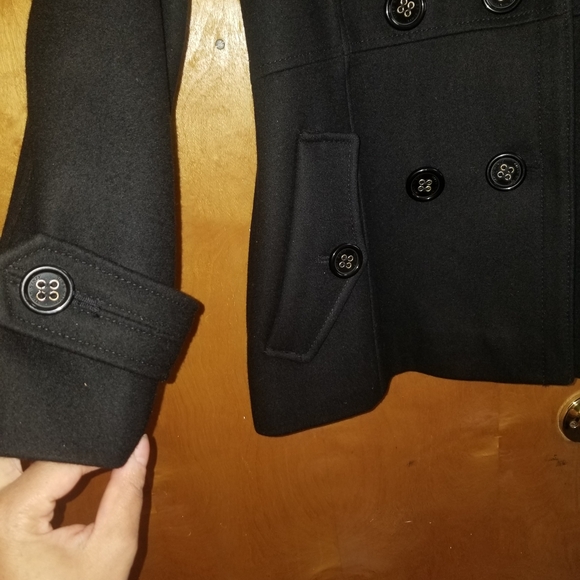 Miss Sixty Women's Black Peacoat - Picture 8 of 10